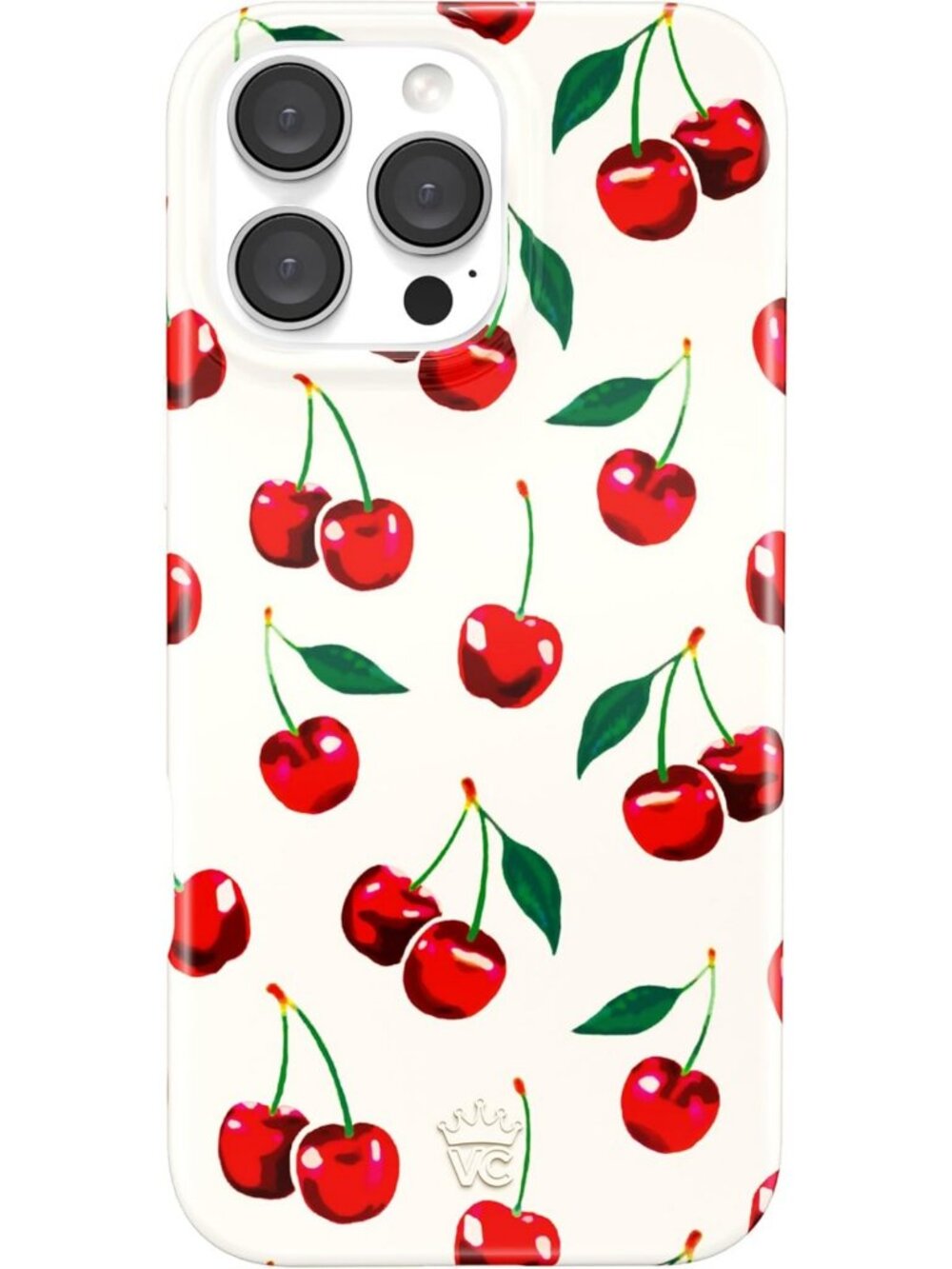 Cherry Velvet iPhone 16 Pro Max Case - MagSafe Compatible, 16ft Drop Tested